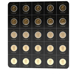 Feuille d'érable canadienne 25 x 1 gramme d'or 2021