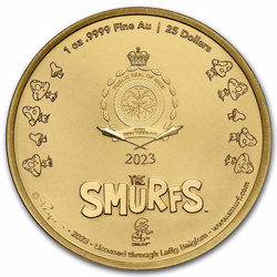 Niue: Smerfy - 65. rocznica 1 uncja Złota 2023