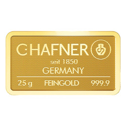 C. Hafner 25 g Goldbarren