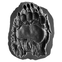 Record of the Nature - Ours 2 onces d'argent 2023 Empilable Haut relief Antiqued