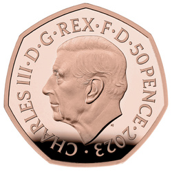 Harry Potter: Escuela Hogwarts de Magia y Hechicería 50p Oro 2023 Proof