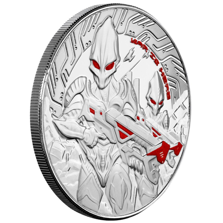 Samoa: Alien colorato 1 oncia d'argento 2024 Proof