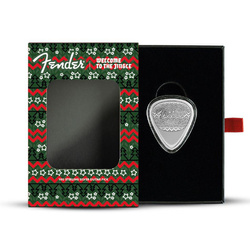 Pamp: Fender Holiday Guitar Pick 9,25 g Srebra 2025 Reverse Proof