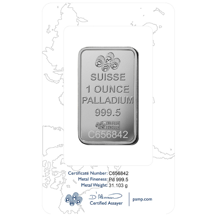 Pamp Suisse Fortuna lingote 1 oz Paladio