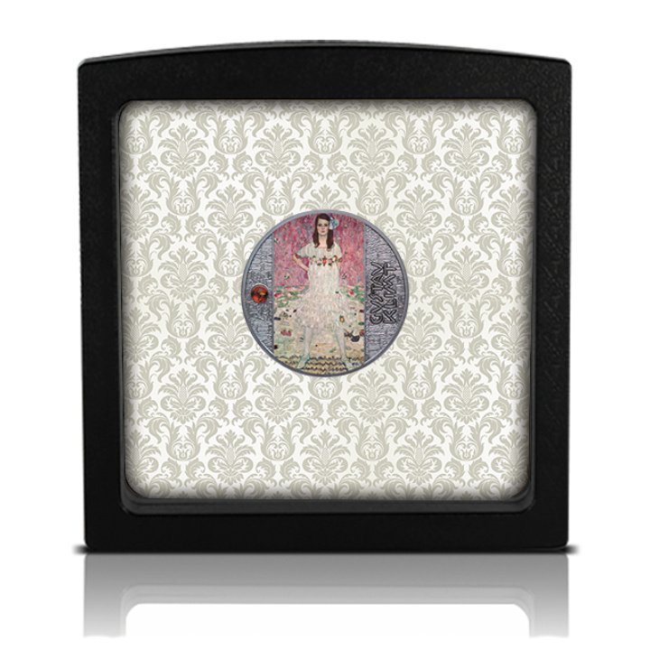 Camerun: Gustav Klimt - Ritratto di Mädy Primavesi colorato Argento 2022 Proof