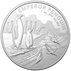 Australian Antarctic Territory - Emperor Penguin 1 oz Silver 2023 Coin