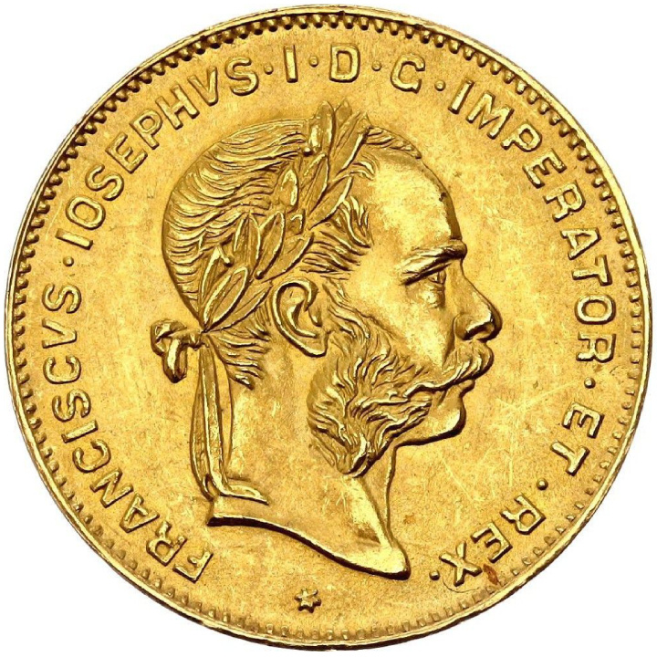 Austria: 4 Floreny / 10 Franków Złoto Różne Roczniki