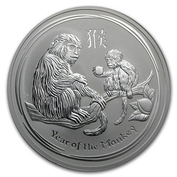 Lunar II: Year of the Monkey 10 oz Silver 2016