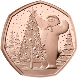 The Snowman 50p Złoto 2024 Proof