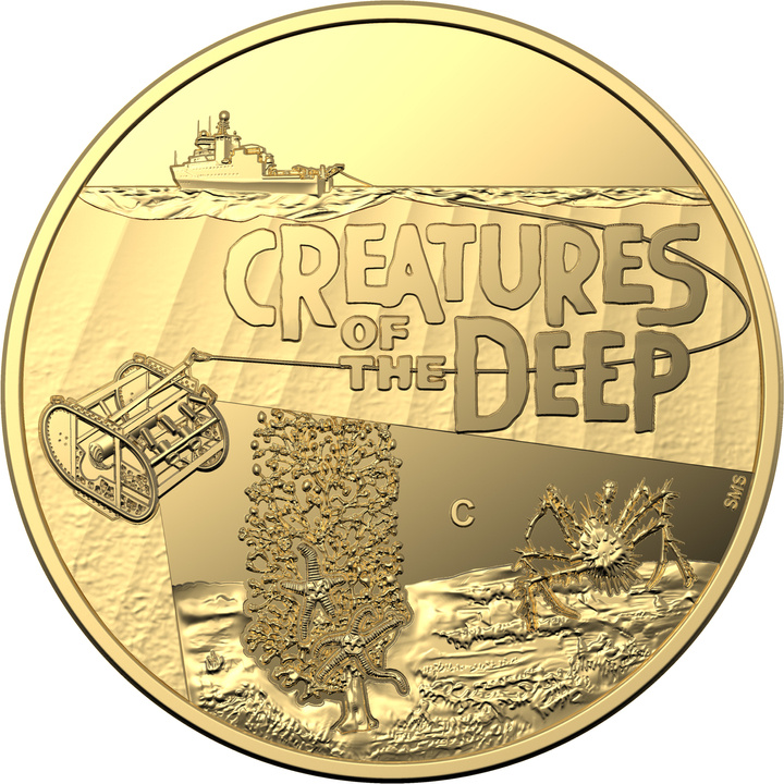 Creatures of the Deep "C" Mintmark 1/10 oz Gold 2023 Proof Coin