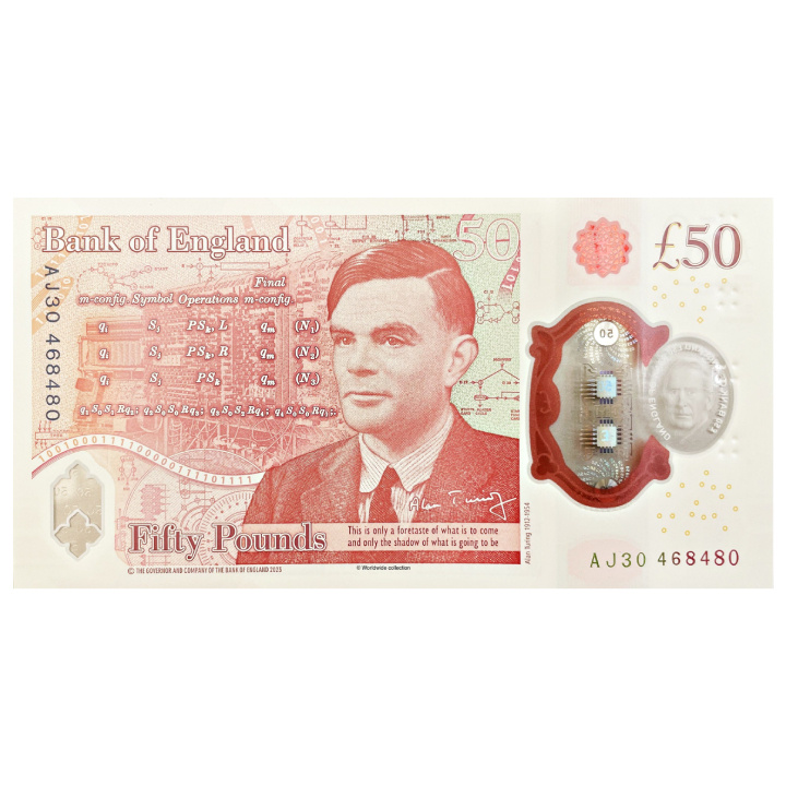 50 font sterling bankjegy – III. Károly király (50 font / 50 GBP) Forgalomban