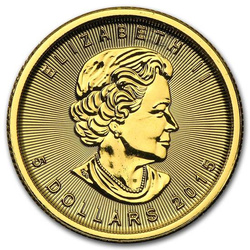 Canadiense Maple Leaf 1/10 oz Oro 2015