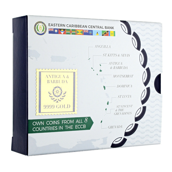 Antigua y Barbuda: Gran Fragata coloreada 1 oz Oro 2021