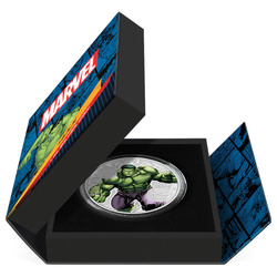Niue : Marvel - Hulk colorée 1 once d'argent 2023 Proof