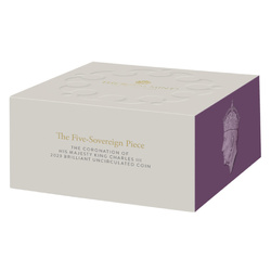 Grande-Bretagne : Le couronnement de Sa Majesté le roi Charles Pièce de cinq souverains 2023