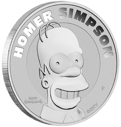 Tuvalu: Homer Simpson 1 oz Silber 2022