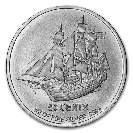Cook Islands HMS Bounty 1/2 uncji Srebra 2012