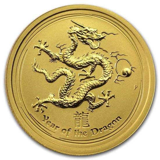 Lunar II: Jahr des Drache 1/4 oz Gold 2012