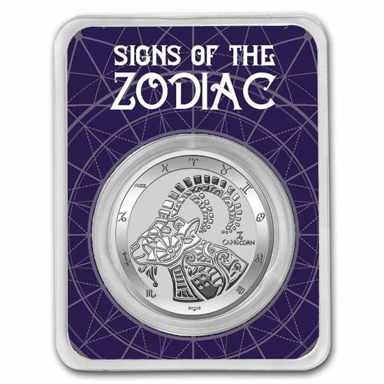 Tokelau: Zodiac Series - Capricorn 1 oz Silver 2022 Slab