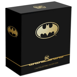 Niue: DC Comics - Batman “Logo” colorato 1 oncia d'argento 2021 Proof
