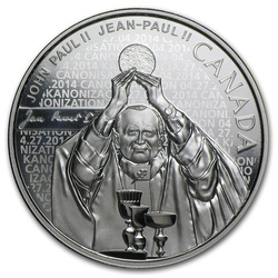 Giovanni Paolo II 10$ RCM Argento 2014 Proof