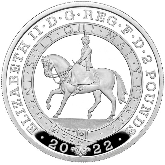 2 érme szett A platina jubileum ünneplése 2022 Proof