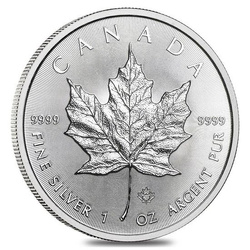 Hoja de Arce Canadiense 1 oz Plata 2020 PAQUETE DE 25 HOJAS