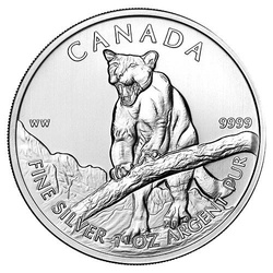 Wildlife: Cougar 1 oz Silver 2012