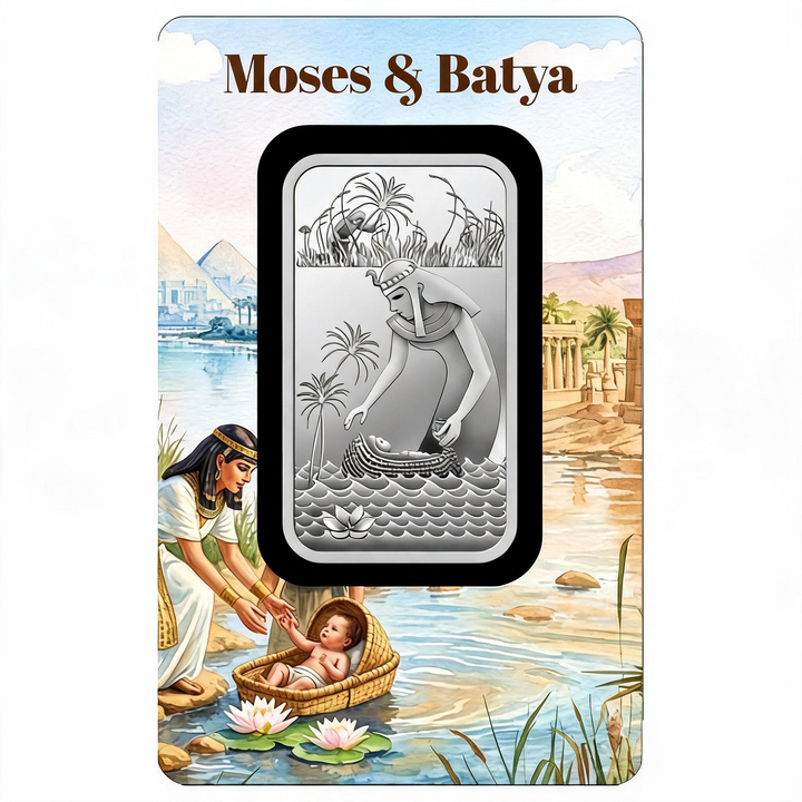 Lingotto d’argento Pamp: Moses & Batya 1 oncia d’argento 2026