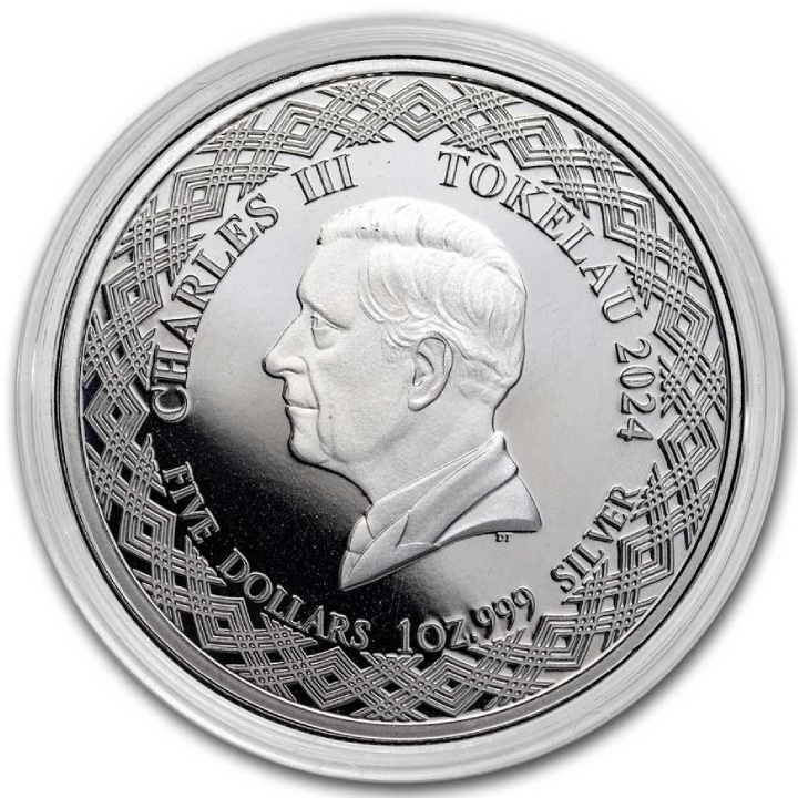 Tokelau: Serie Zodiacale - Pesci 1 oncia d'argento 2024