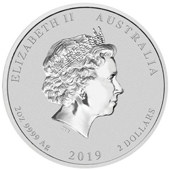 Lunar II: Rok Świni 2 uncje Srebra 2019