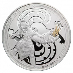 Maui i Bogini Ognia: Zestaw 2 monet 2 x 1 uncja Srebra 2019
