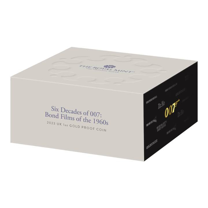 A 60-as évek Bond-filmjei 1 uncia arany 2023 Proof
