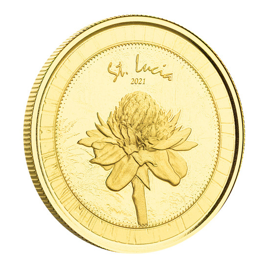 St. Lucia Botanical Gardens 1 oz Gold 2021