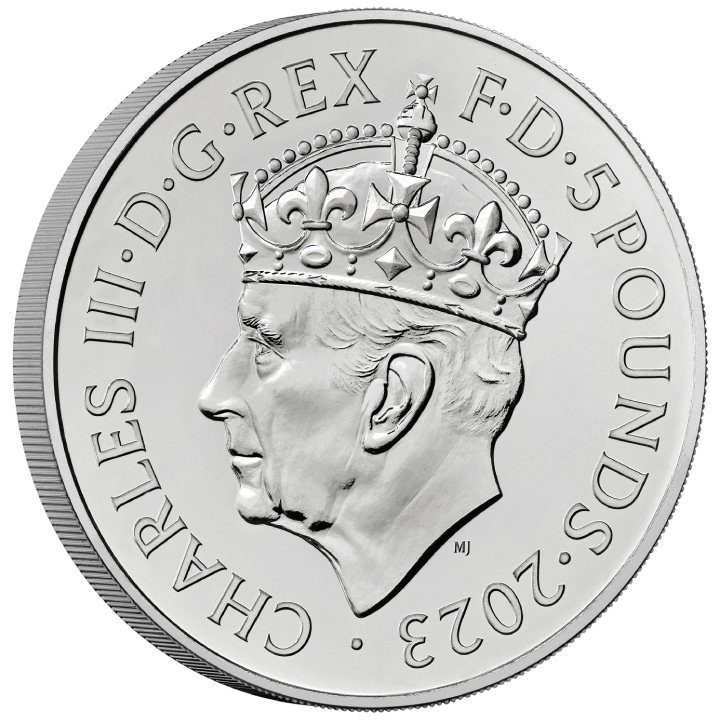 Încoronarea Majestății Sale Regele Charles al III-lea £5 Cupronichel 2023