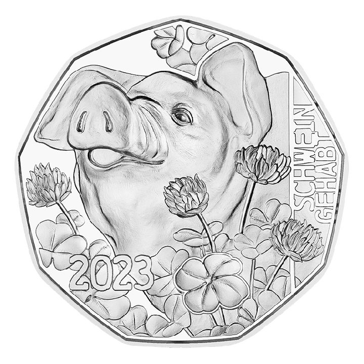 Lucky Pig 5 Euro Stříbro 2023