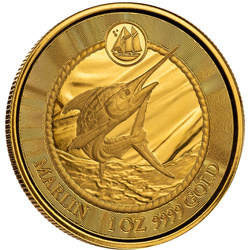 Cayman Islands: Marlin 1 oz Gold 2023 Prooflike