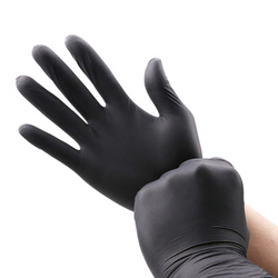 Gants en nitrile pour numismatique S (noirs) 100 pièces