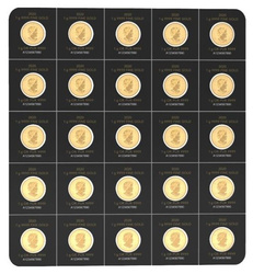 Feuille d'érable canadienne 25 x 1 gramme d'or 2020