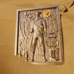 Ezüst érme Samoa: Warriors Through Time - The Cowboy aranyozott 2 uncia ezüst 2025 Antiqued