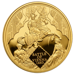 Conjunto de monedas de oro Batalla de Viena 41,98 g de oro 2023 Proof