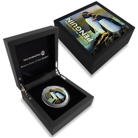 Haubenpinguin 2 oz Silber 2020 Proof