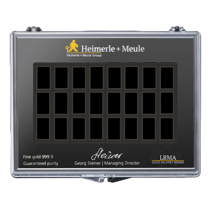 Heimerle Meule UnityBar Collection Box for 50 x 1 gram Gold (empty)