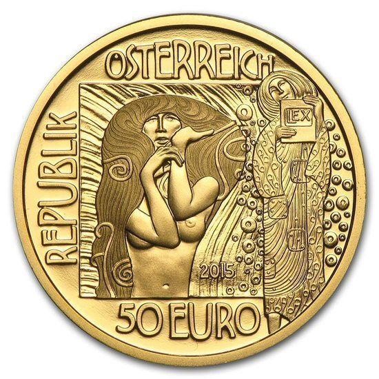 Klimt and his Women: Medicine 50 Euro 2015 Proof