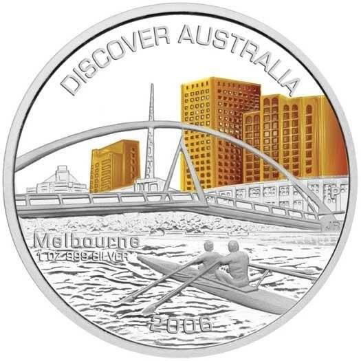 Discover Australia: Melbourne 1 unce stříbra 2006 Proof