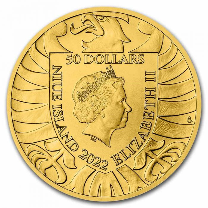Niue: Czech Lion 1 oz Gold 2022