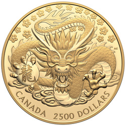 Canadá: Año Lunar del Dragón 2500 $ Oro 2024 Proof