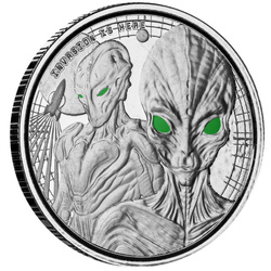 Set Ghana: Alien 4 x 1/2 oncia d'argento 2023