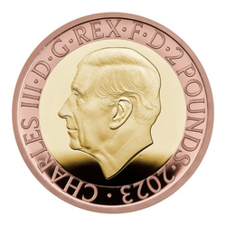 Zestaw 5 monet Wielka Brytania Złoto 2023 Proof Commemorative Coin