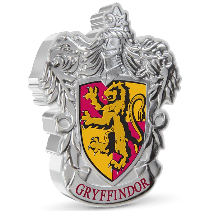 Niue: Harry Potter - Gryffindor Crest coloured 1 oz Silber 2021 Proof